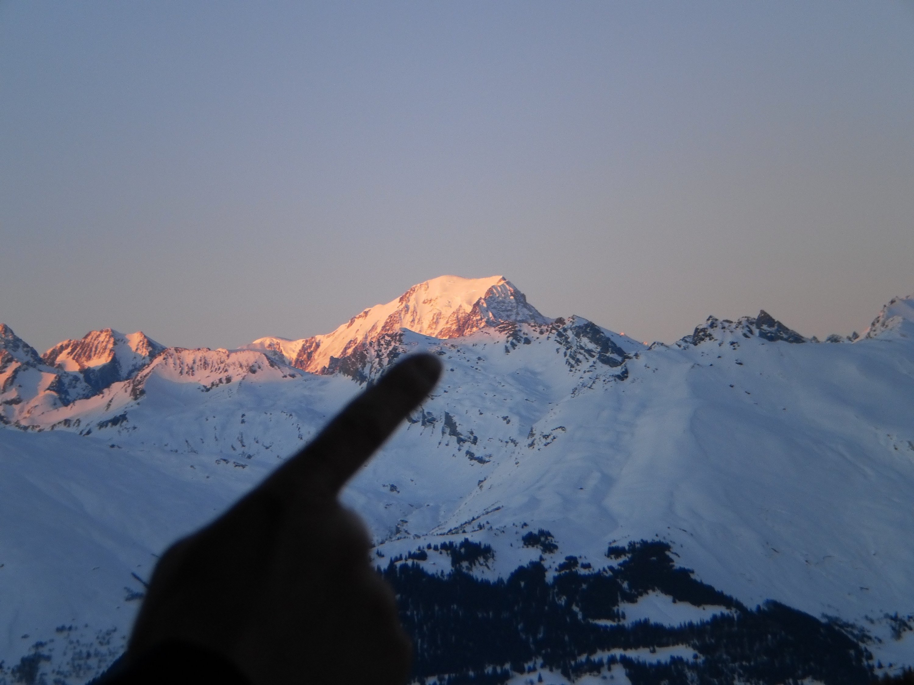 Vu du mont Blanc depuis Appartement